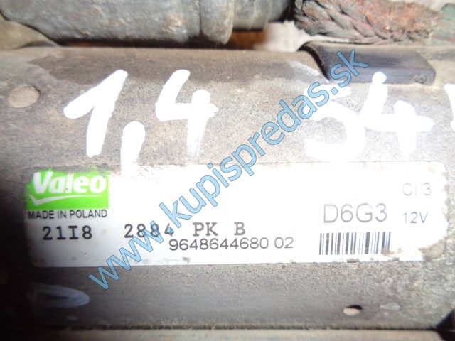 štartér na citroen c3 1,4i, 9648644680